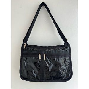 LeSportSac Deluxe Everyday Bag, Black Patent